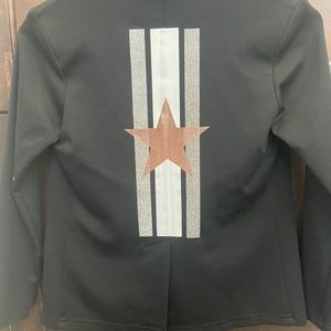 Girls Black Blazer with star